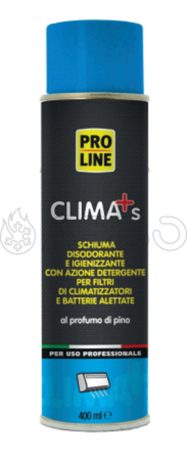 SCHIUMA IGIENIZZANTE E DISODORANTE DA 400ML PROLINE - CLIMA+S