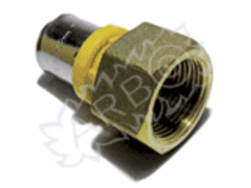 RACCORDO DRITTO FEMMINA MULTISTRATO PEX-ALP PER GAS CON DADO GIREVOLE 1X32 - GPEXRACGIR1X32