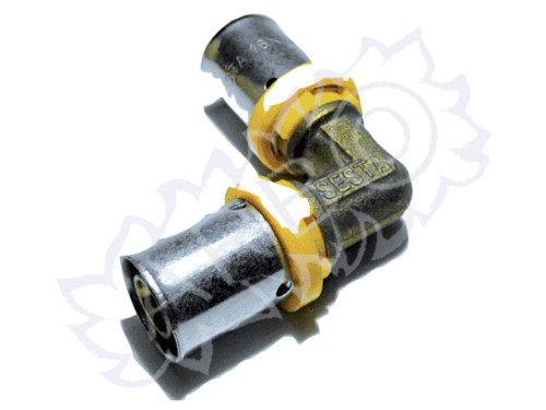 RACCORDO A GOMITO DOPPIO MULTISTRATO PEX-ALP PER GAS 16X16 - GPEXGOM16X16