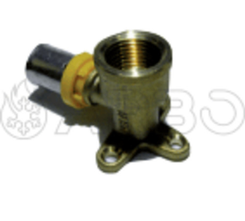 RACCORDO A GOMITO CON FLANGIA MULTISTRATO PEX-ALP PER GAS 1/2X16 - GPEXGOMFLA1/2X16