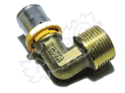 RACCORDO A GOMITO CON MASCHIO MULTISTRATO PEX-ALP PER GAS 1X32 - GPEXGOMM1X32