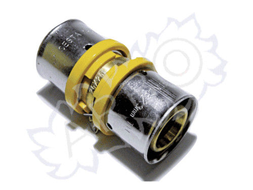 RACCORDO DRITTO DOPPIO MULTISTRATO PEX-ALP PER GAS 16X16 - GPEXMAN16X16