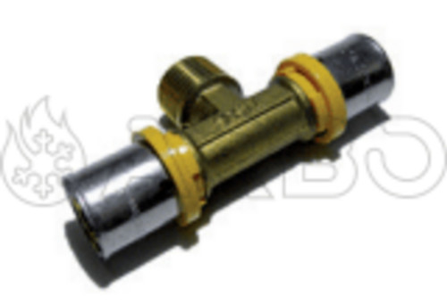 RACCORDO A TEE MASCHIO MULTISTRATO PEX-ALP PER GAS 20X1/2X20 - GPEXTM201/220