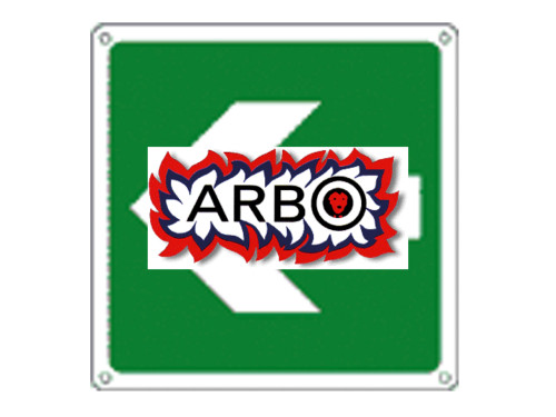 CARTELLO SICUREZZA FRECCIA DIREZIONE VERDE 250 X 250MM - 15104X