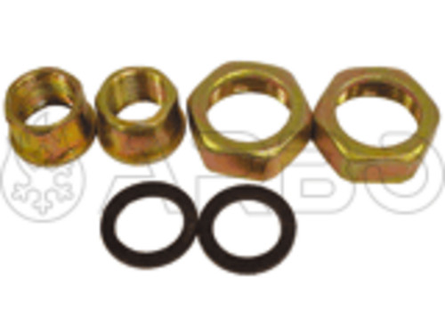 COPPIA BOCCHETTONI PER CIRCOLATORI 1'1/2F X 2'F - BOC1122
