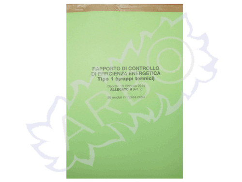 KIT CON 50 RAPPORTI DI CONTROLLO GRUPPI TERMICI - ALLGRUPPITERMICI