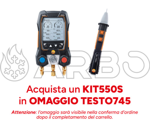 KIT MANIFOLD DIGITALE SMART TESTO 550S - KIT550S
