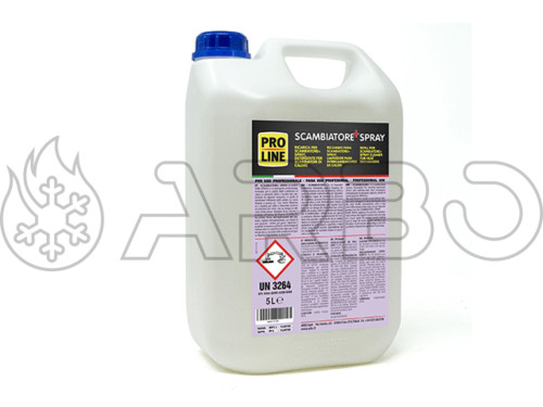 PULITORE DISINCROSTANTE PER SCAMBIATORE LATO FUMI 5LT PROLINE - SCAMBIATORE+SPRAY5 PULITORE DISINCROSTANTE PER SCAMBIATORE LATO FUMI 5LT PROLINE - SCAMBIATORE+SPRAY5