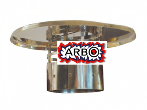 TERMINALE PARAPIOGGIA IN INOX D.80 - TT80IN
