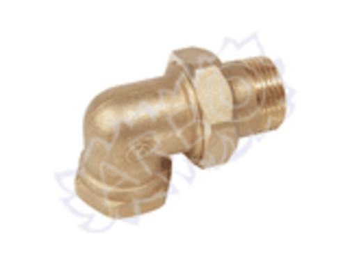 RACCORDO CURVO IN OTTONE CURVO MF PER ACQUA E GAS CON ATTACCO DA 3/4 CIG UNI7129 - BOCCC34