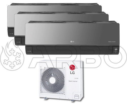 MULTISPLIT ARTCOOL UVNANO 12000 + 12000 + 12000 BTU - ACUVN3X12I27