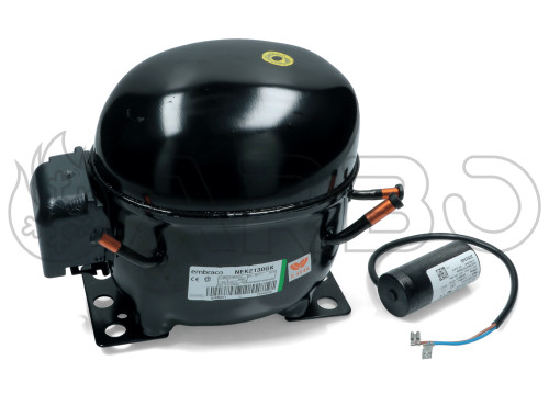 COMPRESSORE ERMETICO EMBRACO CC.7,40 LBP R404A - NEK2130GK