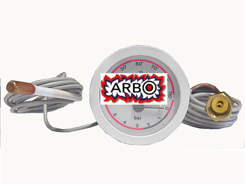 ASSIEME TERMOMANOMETRO BIANCO SENZA STAFFA - BA009950480