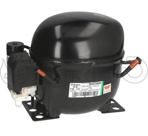 COMPRESSORE ERMETICO EMBRACO  CC.8,78 LBP R404A  - NEK2134GK