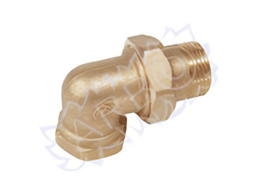 RACCORDO CURVO IN OTTONE CURVO MF PER ACQUA E GAS CON ATTACCO DA 2' CIG UNI7129 - BOCCC2