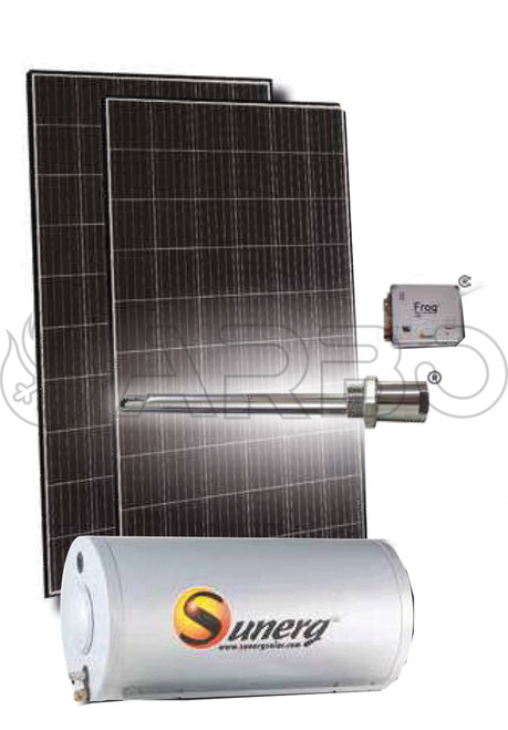 KIT FROG PLUS NATURALE DA 150LT CON RESITENZA RCF2. SISTEMA TERMOVOLTAICO INTELLIGENTE - KITFROGN1502