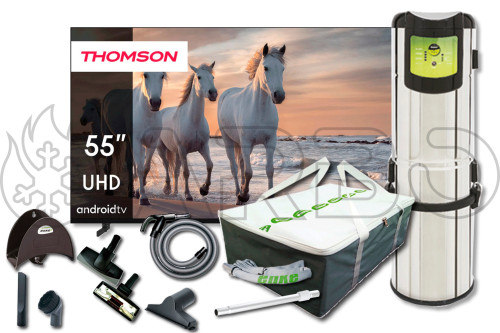 CENTRALE ASPIRANTE CE09 PIÙ KIT APK24E.9 PIÙ SMART TV 55` - PR2403