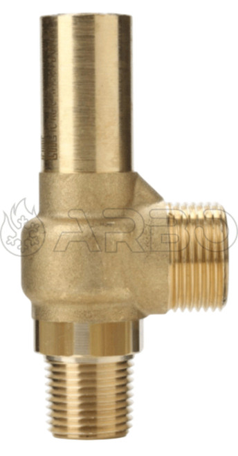 VALVOLA DI SICUREZZA CE VD10/CS. ATTACCHI IN 1/2 NPT E OUT 3/4. 18 BAR - VD10CS12NPT18