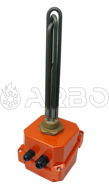 RESISTENZA INOX 1'1/4 V220/380 CON TERMOSTATO IP55. W3000 - EW200270