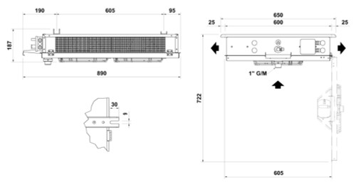 AEROEVAPORATORE DOPPIO FLUSSO COMMERCIALE KDE232M6E - KDE232M6E