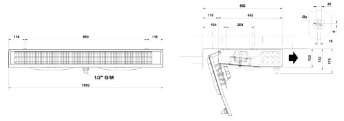 AEROEVAPORATORE ANGOLARE COMMERCIALE LTE200N4-AL.CU.AL-E - LTE200N4ALCUALE