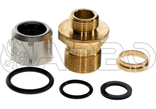 NIPPLES DOPPIO 1/2"X3/4" CON RACCORDO - BUD7100805