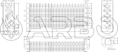 EVAPORATORE STATICO PER SOTTOBANCO 175X75X1200 - ES175X75X1200 EVAPORATORE STATICO PER SOTTOBANCO 175X75X1200 - ES175X75X1200