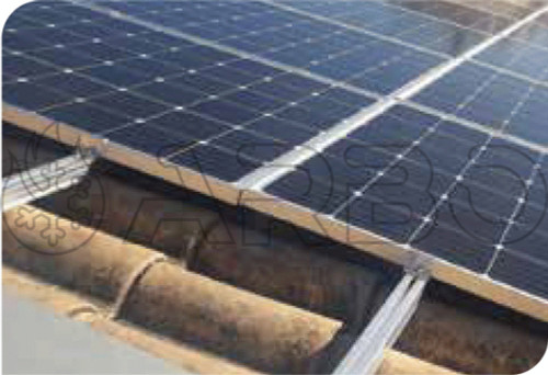 KIT STRUTURE PER INST.3 PANNELLI TETTO INCLINATO - KITINCL3