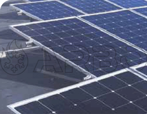 KIT STRUTURE X INSTALLAZIONE 2 PANNELLI TETTO PIANO VERTICALE - KITTRIANV2