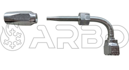 KIT RACCORDO + INS.FR5T2 FEMMINA CURVA 90 1/4 SAE - FR5T2K001BAR