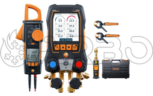KIT MANIFOLD DIGITALE TESTO 558 C/SONDE+PINZA AMP - KIT558SP