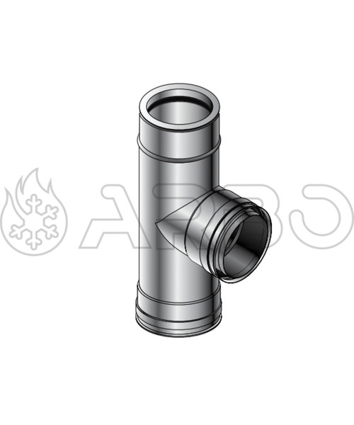 RACCORDO A T A 90 GRADI COIBENTATO LUNGO AD ARIA D.080/100MM RAMATO - DPAV603080