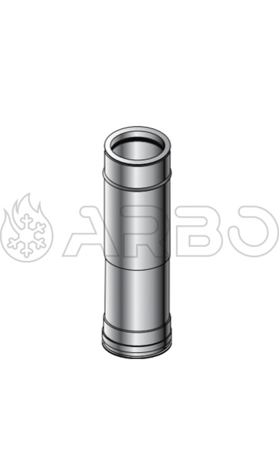 ELEMENTO REGOLABILE COIBENTATO AD ARIA CON LUNGHEZZA 240/390MM E D.100/120MM RAMATO - DPAV605100