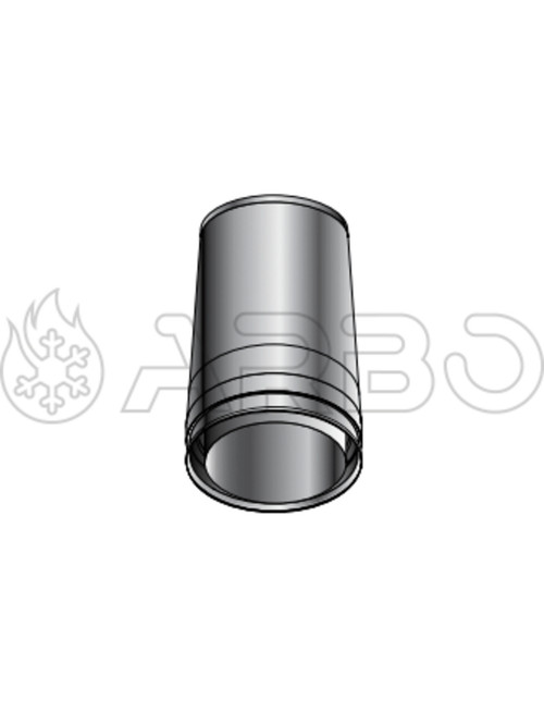 TRONCO COIBENTATO LUNGO AD ARIA CON D.100/120MM RAMATO - DPAV611100