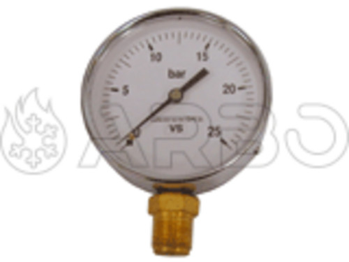 MANOMETRO DIAMETRO 100 ATTACCO RADIALE 1/2 VS 16ATE - MA100RADVS16