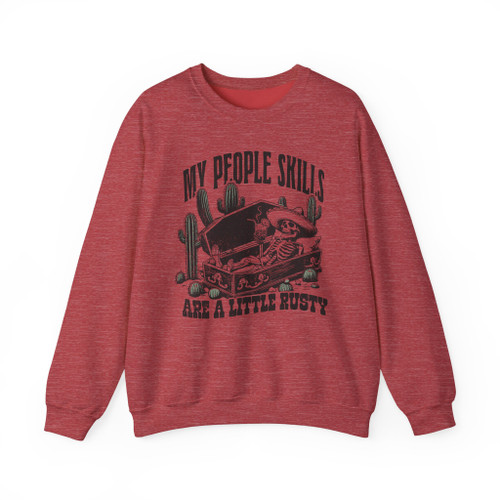 My People Skills Are A Little Rusty Skellie Crewneck Sweatshirt