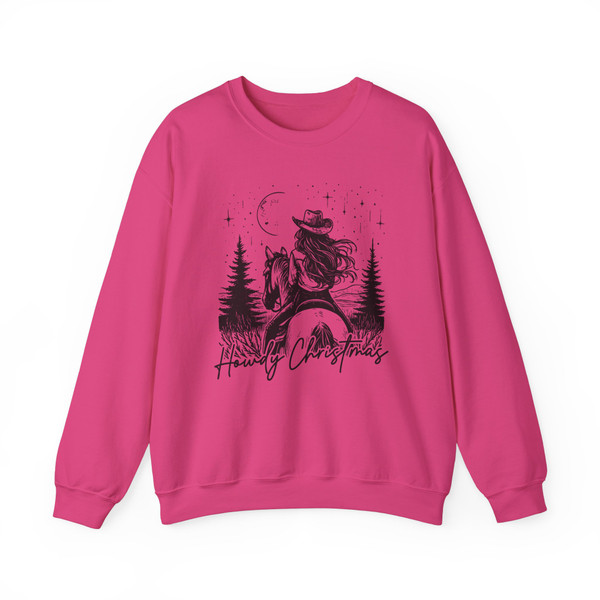 Howdy Christmas Cowgirl 2 Crewneck Sweatshirt