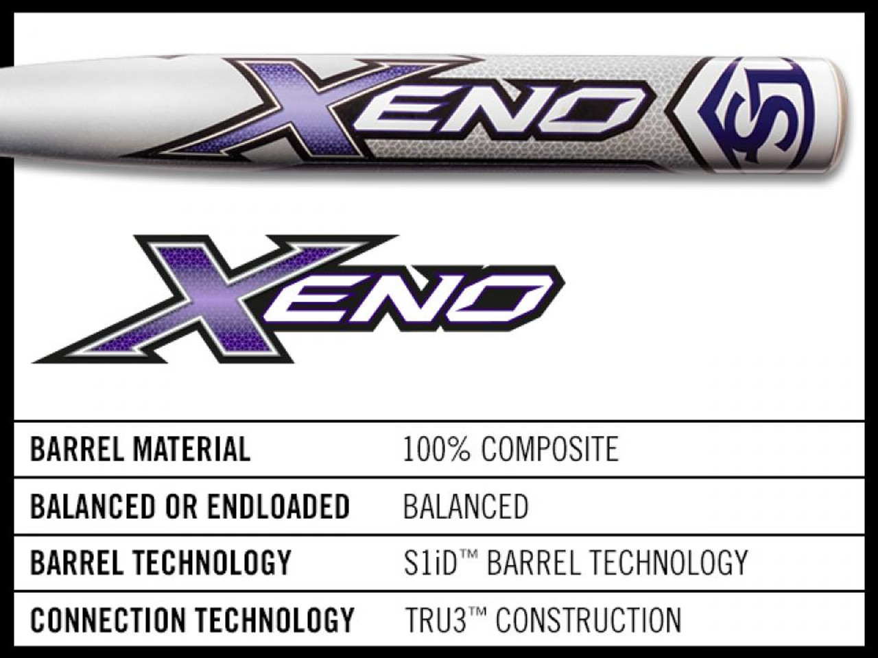 New Louisville Slugger Xeno FPXN14-R9 Fastpitch Softball Bat Gray