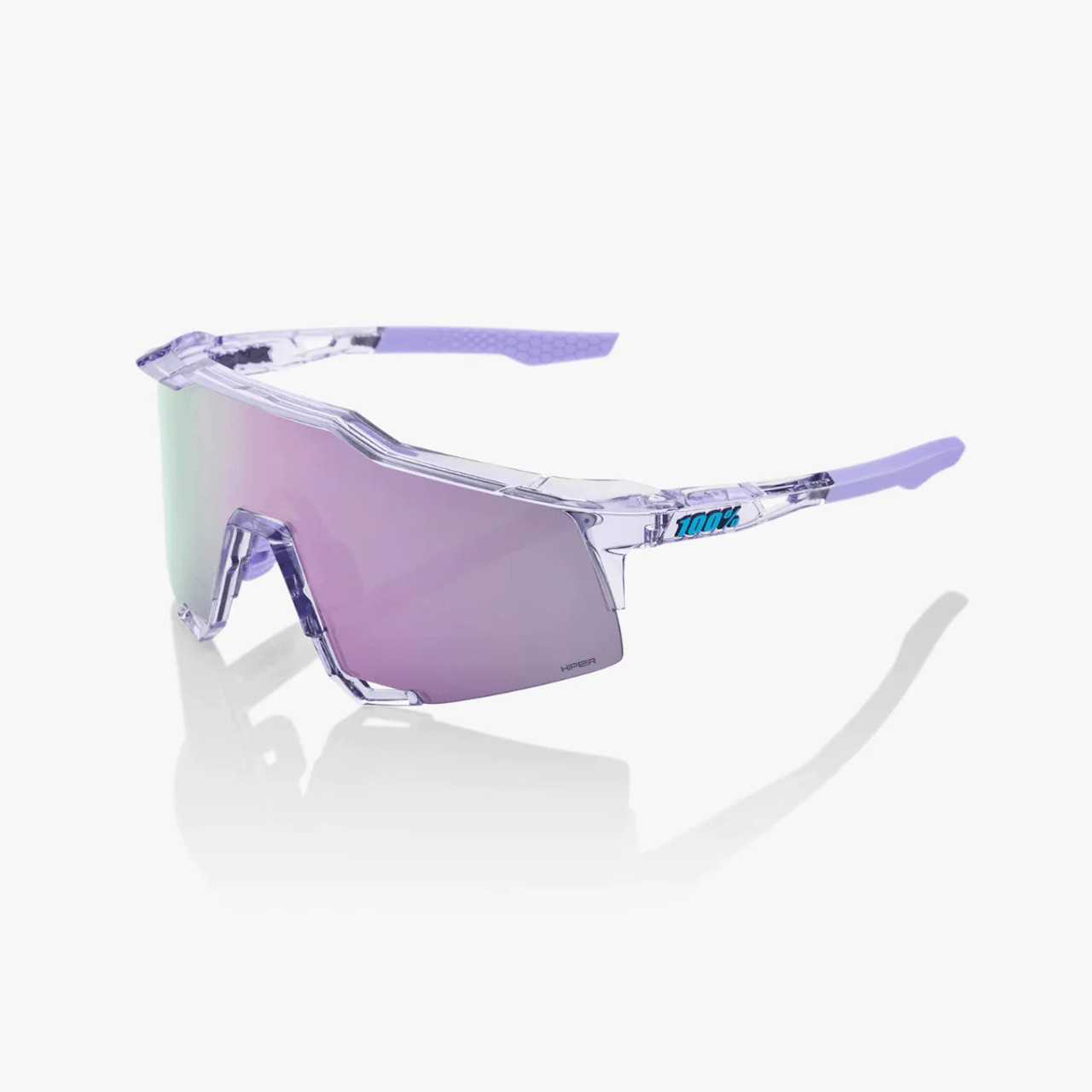 100% SPEEDCRAFT Sunglasses Polished Translucent Lavender