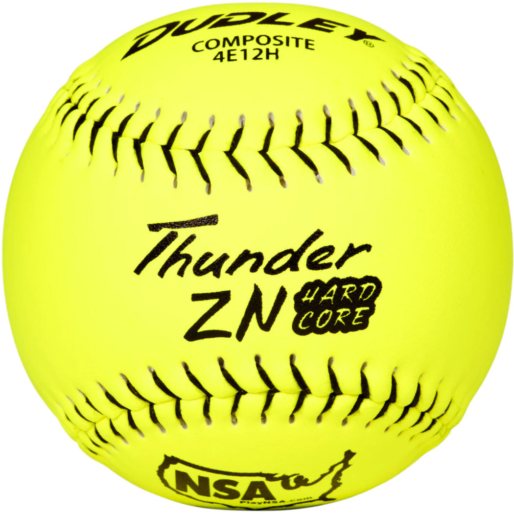 Dudley Thunder ZN Hard Core NSA ICON Slowpitch Softballs, 44/400