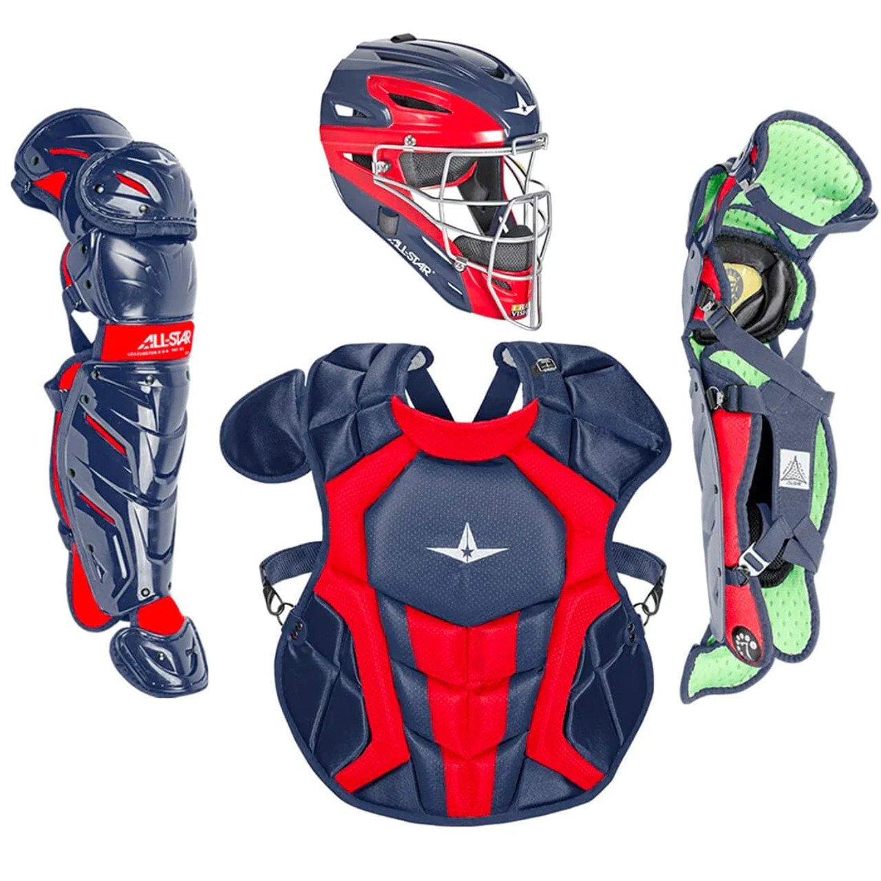 All-Star S7 Axis Elite (Ages 9-12) Two-Tone Catcher's Kit NOCSAE