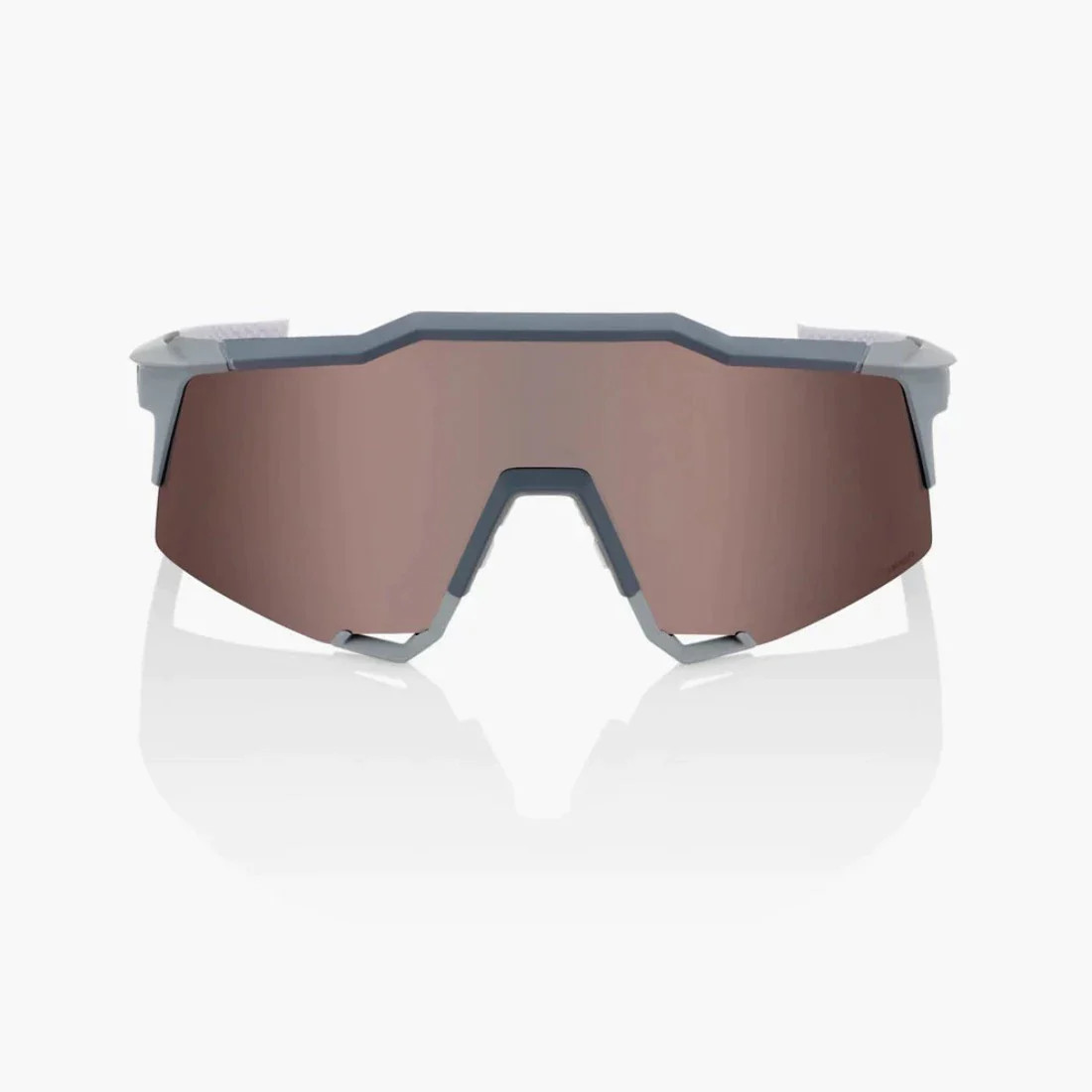 100% SPEEDCRAFT Sunglasses Soft Tact Stone Grey - HiPER Crimson 