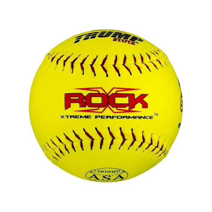 Trump Stote X-ROCK Composite USA ASA Slowpitch Softballs, 44/375