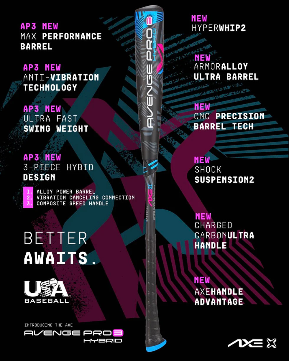 Axe Avenge Pro 3 Baseball Bat - Thumbnail 5