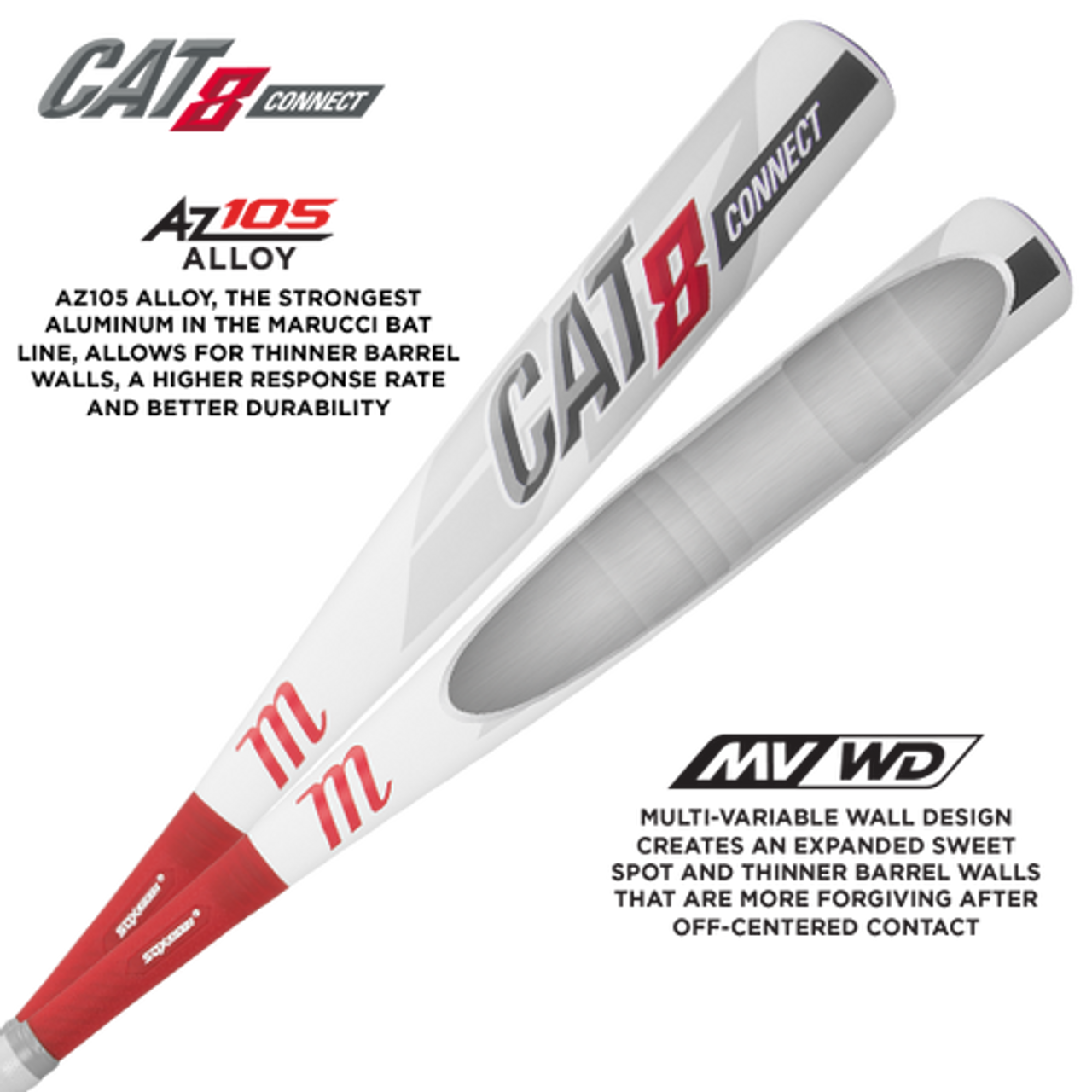 2019 Marucci CAT8 (CAT 8) Connect USSSA Senior League Baseball Bat