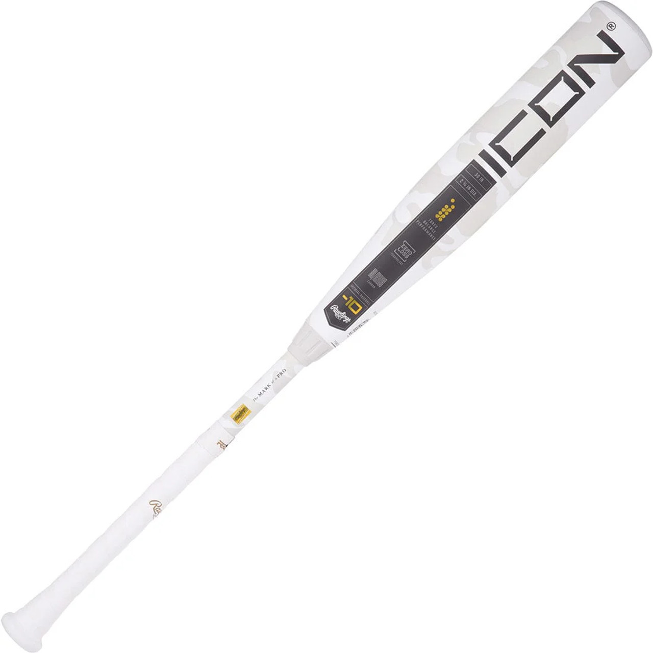2025 Rawlings ICON Composite USSSA Baseball Bat, -10 Drop, 2-3/4