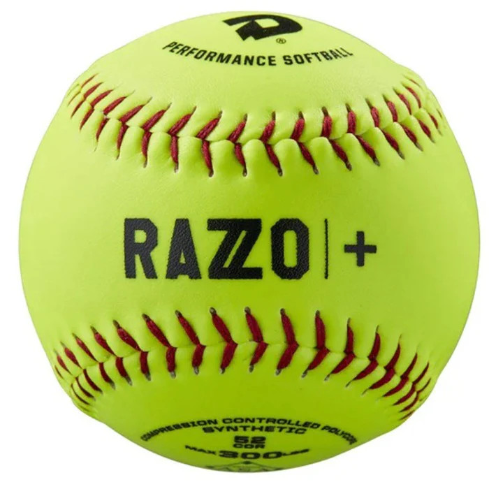 DeMarini RAZZO USA ASA Synthetic Slowpitch Softballs, 52/300, 11