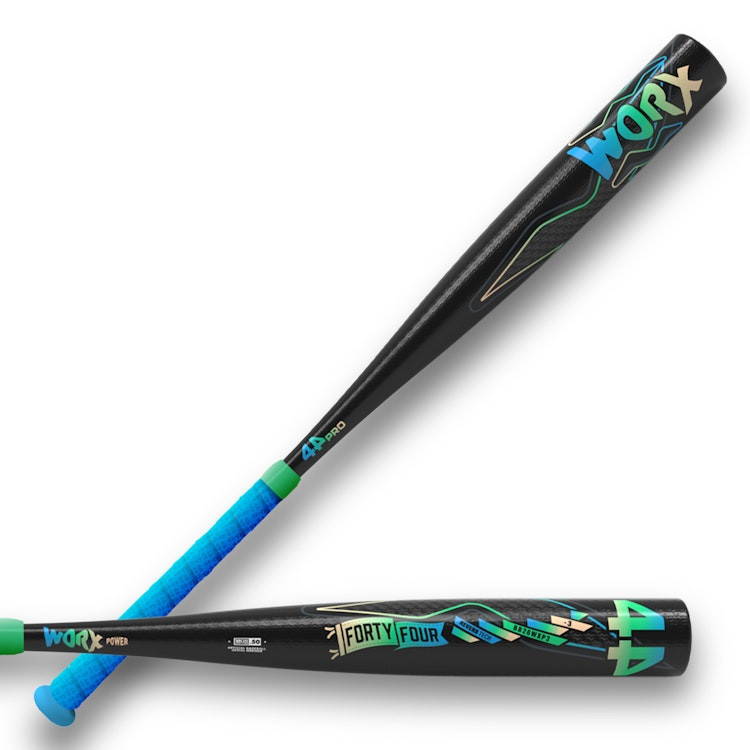 2026 44 PRO The Worx Alloy BBCOR Baseball Bat, -3 Drop, 2-5/8 in