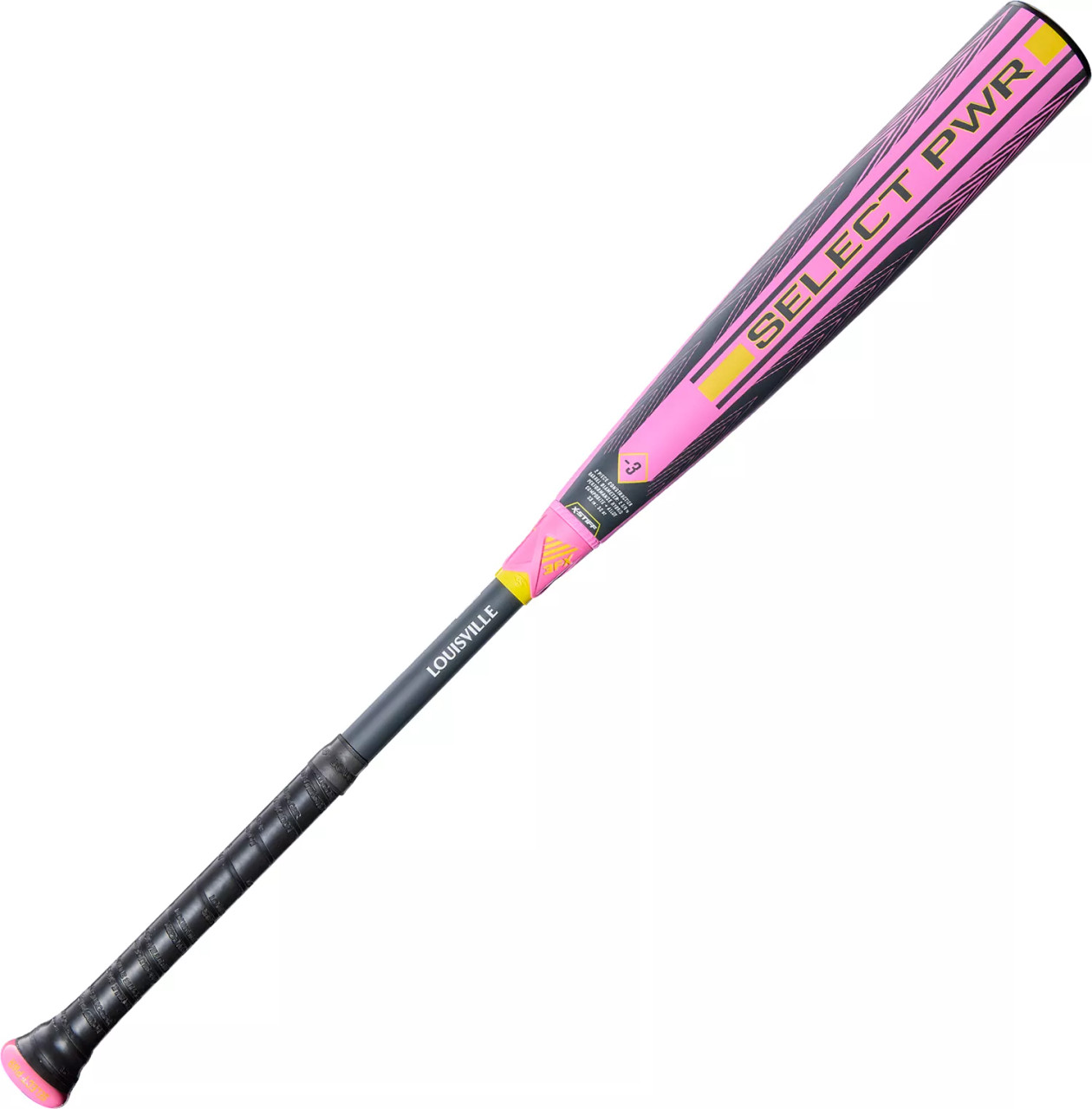2025 Louisville Slugger Select PWR PINK Hybrid BBCOR Baseball Bat