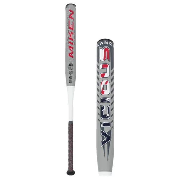 Batte De Softball Miken Vicious 14 - Poids 30 Oz, Longueur 34", Double Tampon, Neuve